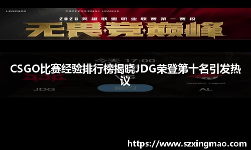 CSGO比赛经验排行榜揭晓JDG荣登第十名引发热议