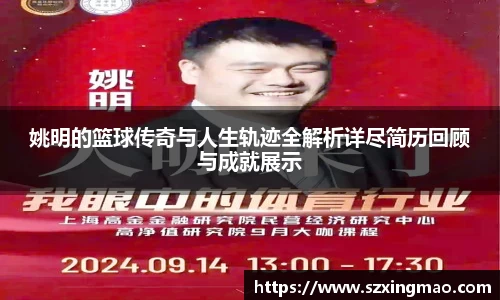 姚明的篮球传奇与人生轨迹全解析详尽简历回顾与成就展示